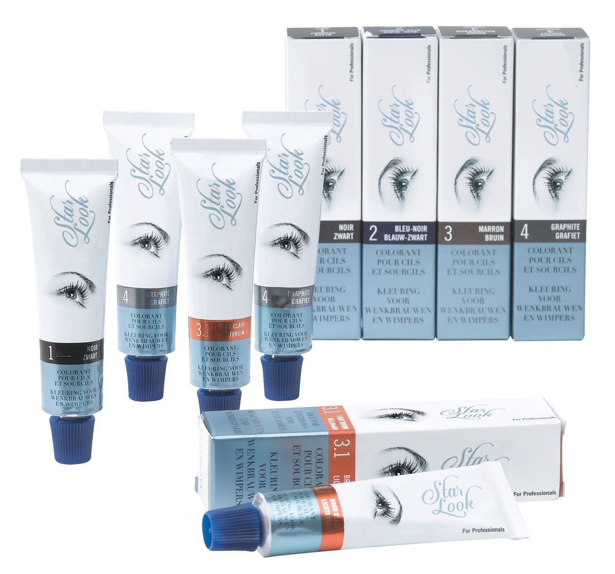 Ion Looks Kleuring Voor Wenkbauwen En Wimper Blauw-Zwart N°2