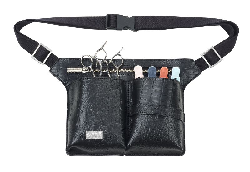 Belt 4 Zwarte Holsterceintuur In Matte Kroko Vr 4 Scharen