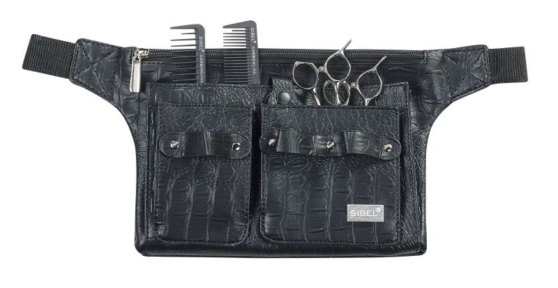 Belt 3 Zwarte Holsterceintuur In Matte Kroko Vr 3 Scharen