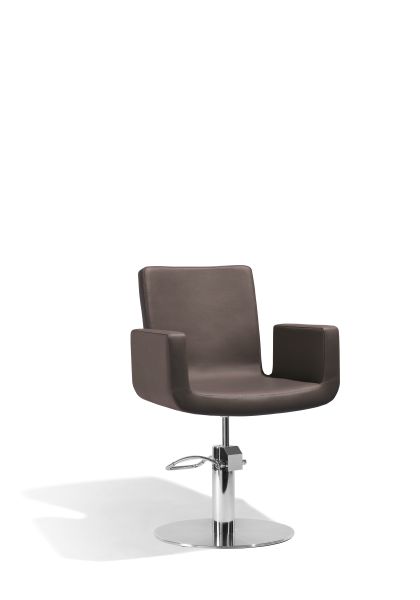 Attractio Kappersstoel Bruin Met Ronde Voet