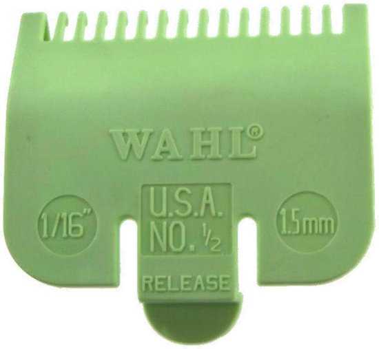 Wahl Opzetkam Plastiek Nr. 1/2 (1.5Mm) Groen Type 1 (03137)