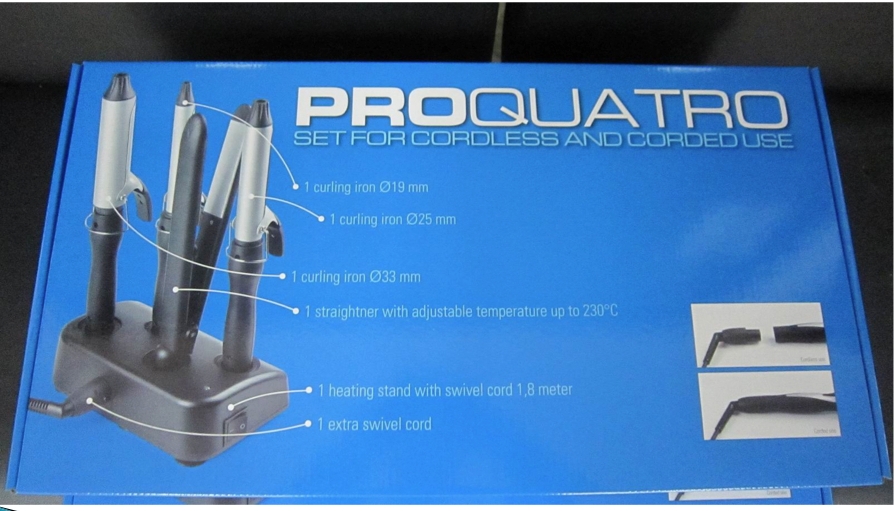 Proquatro Cordless 19Mm 25Mm 33Mm + Stijltang