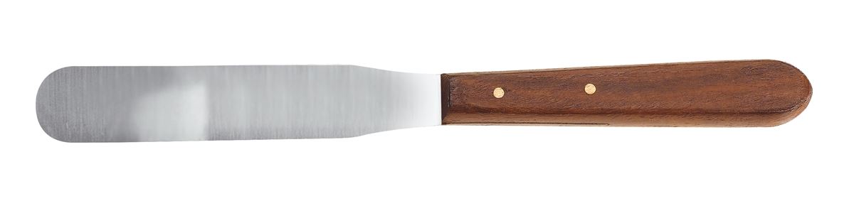 Spatel Metaal Met Houten Grip 21Cm