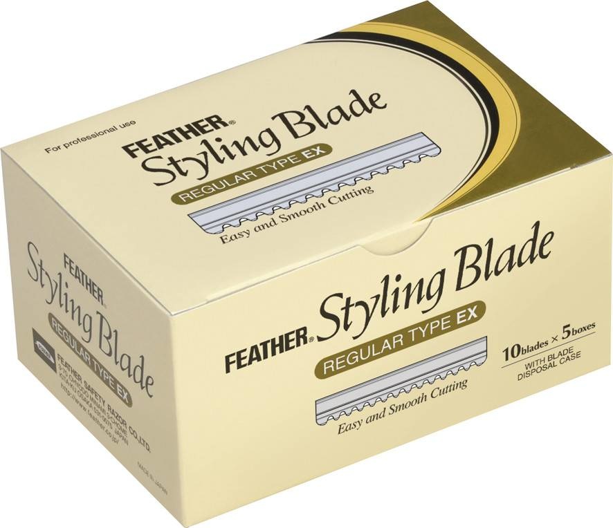 Feather Vervangmesjes  5 X 10 Stuks + Reservoir